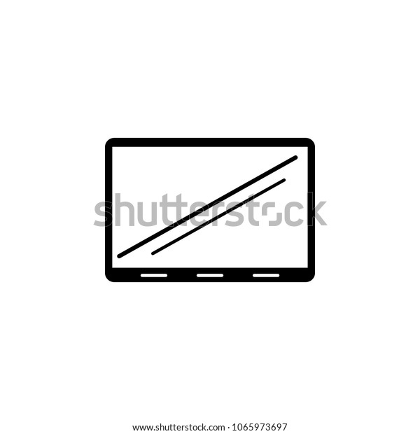 screen icon. Element of
simple icon for websites, web design, mobile app, info graphics.
Signs and symbols collection icon for design and development on
white background