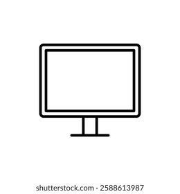 screen icon Flat illustration sign