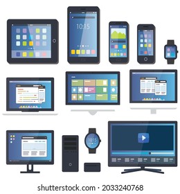 Icono de pantalla, diseño vectorial