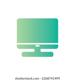 Bildschirmsymbol mit isolierter Vektorgrafik und transparentem Hintergrund