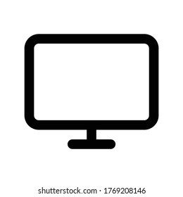 Screen Icon Logo Template Illustration Design