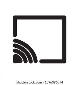 Screen icon on white background