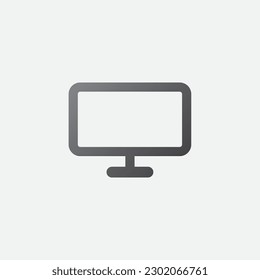 Screen Icon PC Vector Editable Color