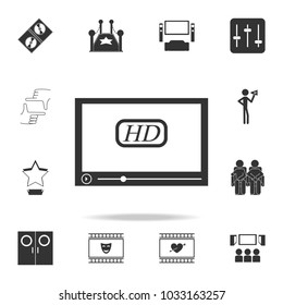 Screen icon. Set of cinema  element icons. Premium quality graphic design. Signs and symbols collection icon for websites, web design, mobile app on white background