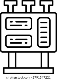 Screen Icon Vector Element line icon design vector icons