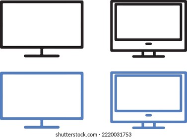 screen icon vector, illustration for computer