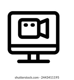 screen icon. vector line icon for your website, mobile, presentation, and logo design.