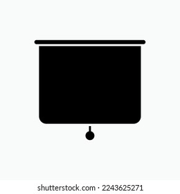 Screen Icon. Visual Display Symbol.