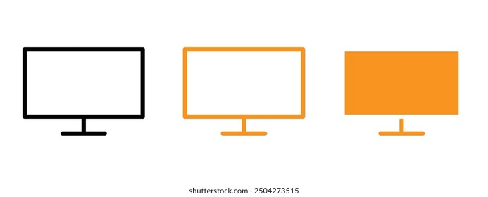Diseño web de icono de pantalla en Vector