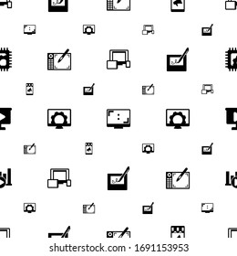 screen icons pattern seamless. Included editable filled responsive web design, Aspect Ratio, Mobile marketing, Graphic tablet, Computer repair icons. screen icons for web and mobile.