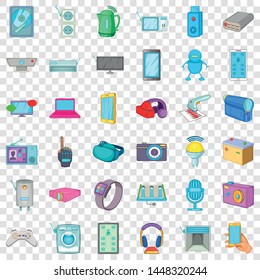 Screen icons set. Cartoon style of 36 screen vector icons for web for any design