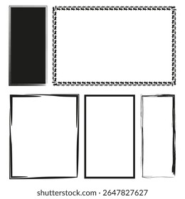 Screen layout mockup. Interface design template. Vector wireframe structure. Digital prototype framework.