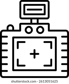 Screen Line Vector Icon Design
