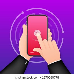  Screen lock authentication password smartphone background template. Illustration of phone ID recognition screenlock password or lockscreen passcode numbers display.