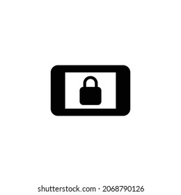 screen lock landscape Icon. Flat style design isolated on white background. Vector illustration