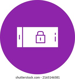 Screen lock Landscape icon vector image. Can also be used for Mobile UI UX and Animations. Suitable for mobile apps, web apps and print media.