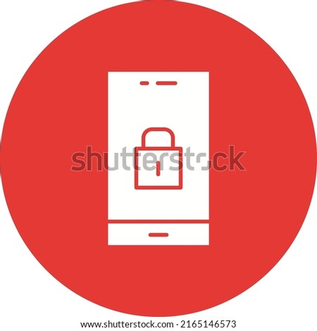 Screen lock Portrait icon vector image. Can also be used for Mobile UI UX and Animations. Suitable for mobile apps, web apps and print media.