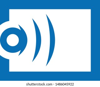 Screen Mirror Icon Logo Symbol