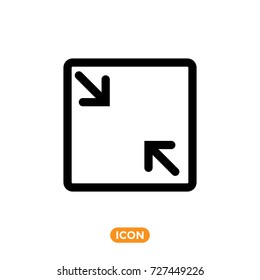 Screen mode symbol. Full Screen Vector Icon
