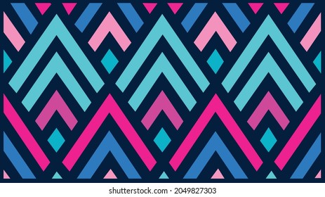 Screen patterns, Pattern vector design color green and pink. illustration background art.

