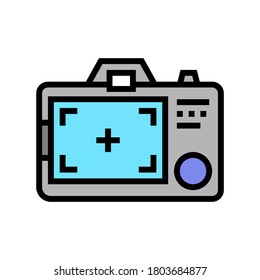 screen photo camera gadget color icon vector. screen photo camera gadget sign. isolated symbol illustration