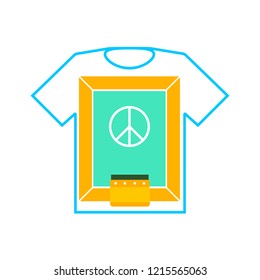 Screen Print icon. Clipart image isolated on white background