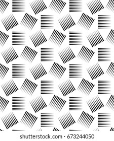 Screen print texture. Monochrome geometric seamless background. 