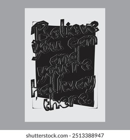 Screen Printing Black and White Graphics.