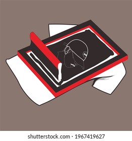 imagen de ilustración de impresión de pantalla para logotipo o icono