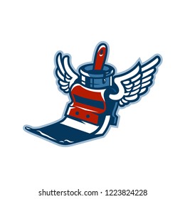 Screen Printing Mascot Logo
