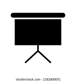 icono del proyector de pantalla o logotipo símbolo de señal aislado ilustración vectorial de alta calidad estilo negro vectores iconos
