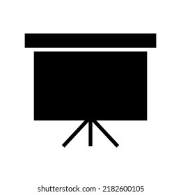 Bildschirmprojektor-Symbol oder Logo einzeln auf Zeichen, Vektorgrafik - hochwertige Vektorsymbole in schwarzem Stil
