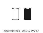 Screen Protector Tempered Glass Icon Set Mobile Phone Protection Line and Solid Symbol