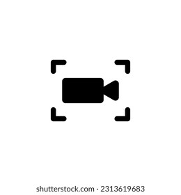 Screen recorder icon designed for phone interface. Simple and clear vector illustration, ideal for mobile apps, UI design, and user experience projects.