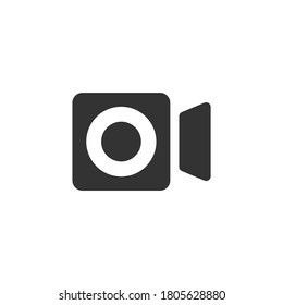 Screen recorder icon isolated on white background. Multimedia symbol modern, simple, vector, icon for website design, mobile app, ui. Vector Illustration