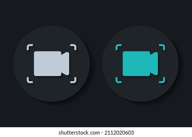 Screen recorder phone. Vector illustration