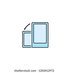 screen rotate icon template design