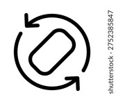 Screen Rotation Icon Vector Symbol Design Illustration