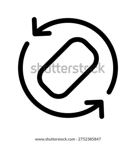 Screen Rotation Icon Vector Symbol Design Illustration
