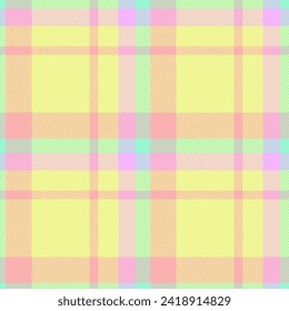 Screen seamless fabric textile, indian tartan plaid vector. Smooth background texture check pattern in light and lime colors.