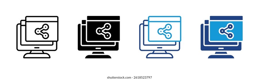 Screen Share Icon-Element für Design
