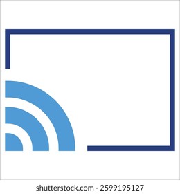 Screen Sharing Icon Element For Design