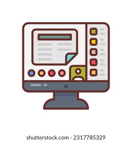 Screen Sharing icon in vector. Illustration