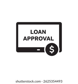 Screen Showing Loan Approval Filled Icon