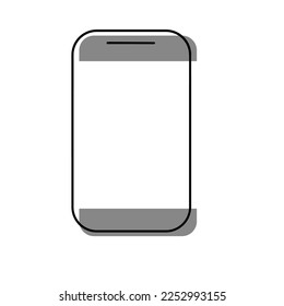 Pantalla de Smart Phone en un fondo aislado.