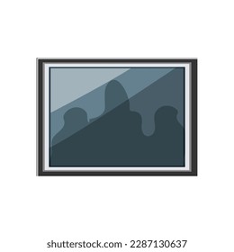 screen smart photo frame cartoon. graphy smphone, mobile video screen smart photo frame sign. isolated symbol vector illustration