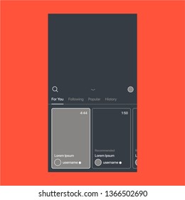 Screen Social Network Frame Vector Illustration