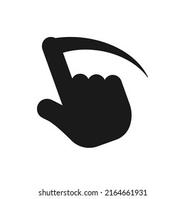 Screen swipe icon, symbol, modern design. vector illustration. Color editable