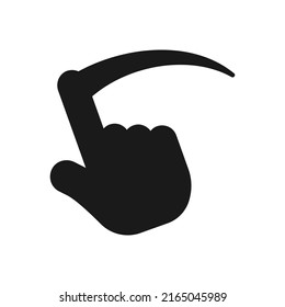 Screen swipe icon, symbol, modern design. vector illustration. Color editable