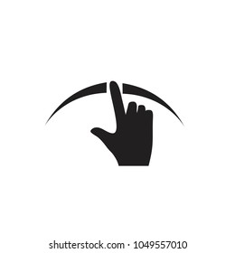 Screen swipe vector illustration
